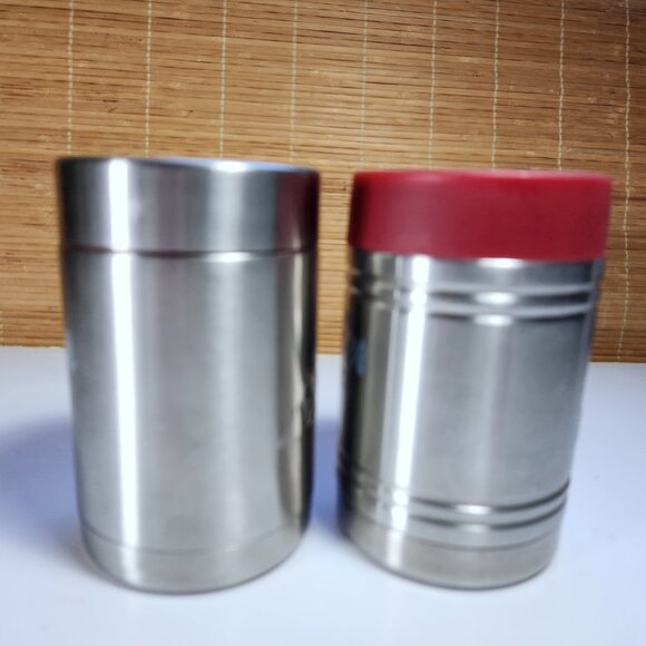 Coors Light Silver Bullet Beer Can Koozie Bottle Coozie Stainless Steel Red (2) - Picture 6 of 9